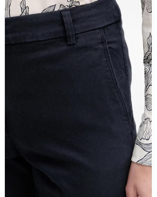 Benetton Blue Pantalon Chino À Coupe Droite