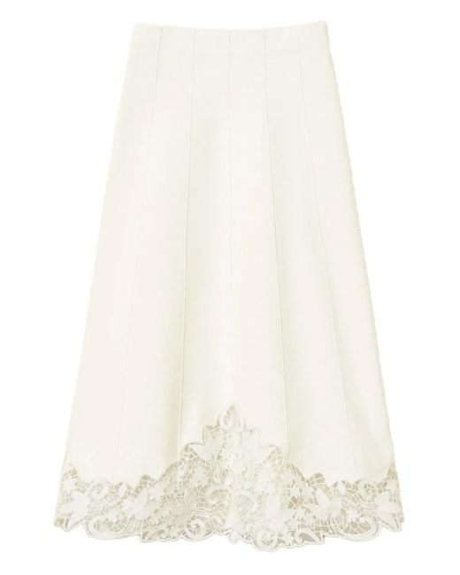 Twinset レーストリム スカート White