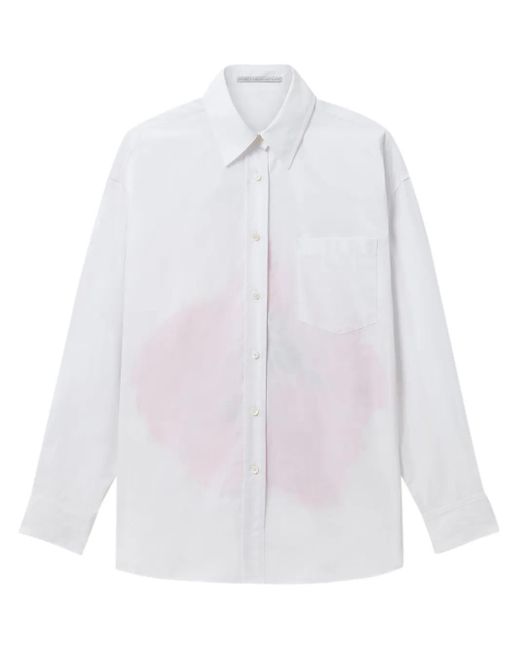 Stella McCartney White Hemd Mit Mohn-Print