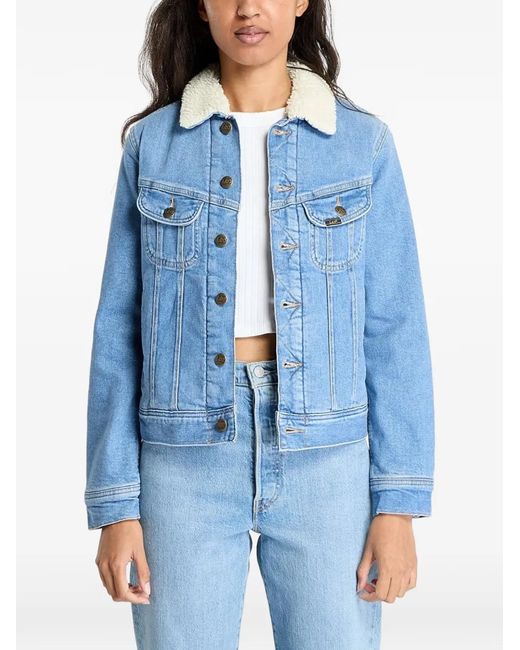 Lee Jeans Blue Rider Collared Jacket