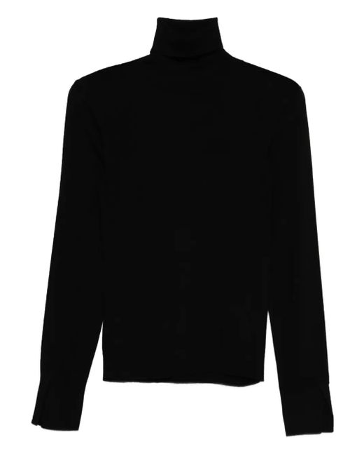 Seventy Black Turtleneck Wool Sweater