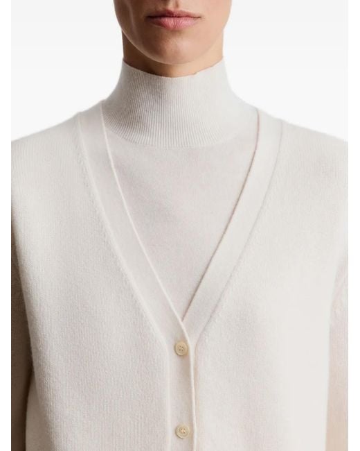 12 STOREEZ White Buttoned Knitted Cardigan