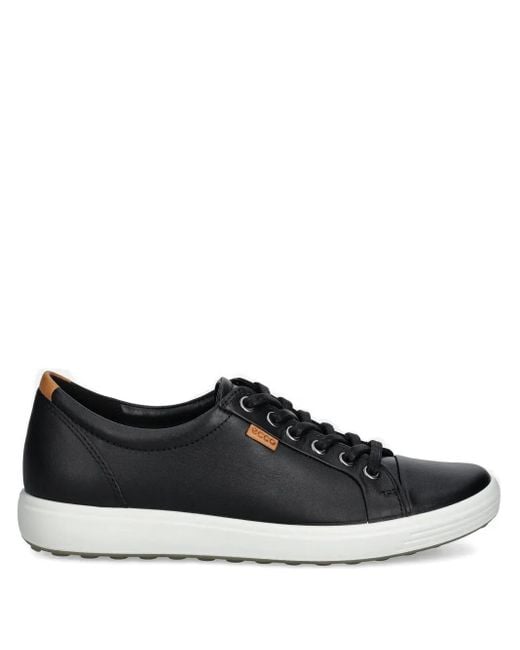Baskets En Cuir À Lacets Ecco en coloris Black
