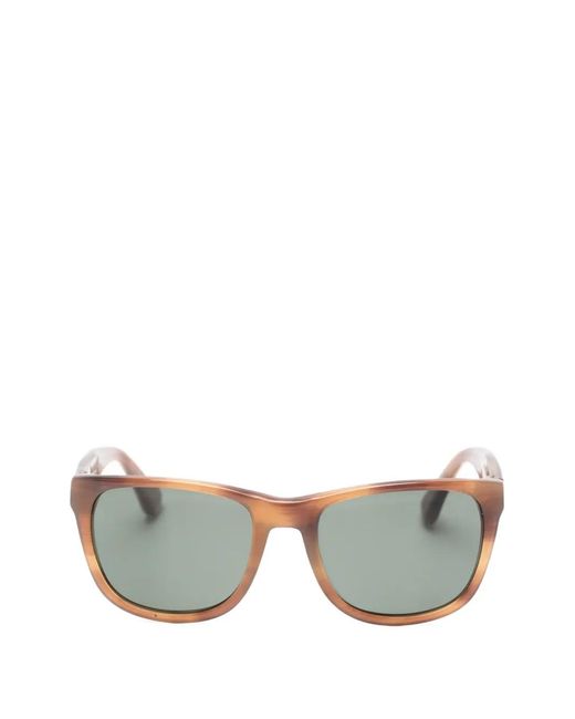 Hackett Gray Square-Frame Sunglasses for men