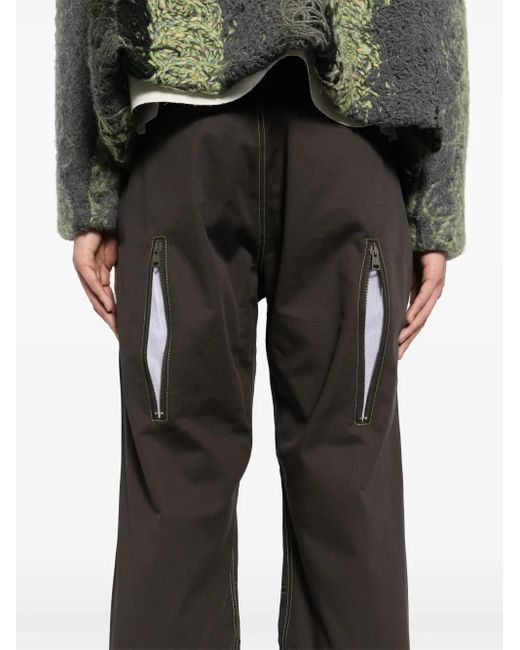 Kiko Kostadinov Gray Solix Zip Trousers for men