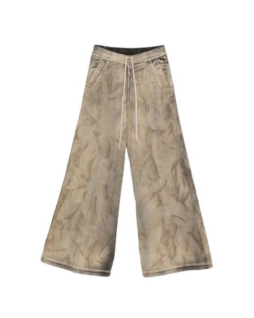 Rick Owens Natural Jean Ample À Lien De Resserrage for men