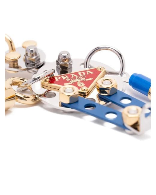 Prada Robot bag charm in Blue für Herren