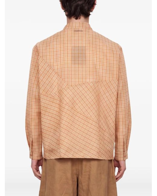 YMC Natural Substance Check-Print Shirt for men