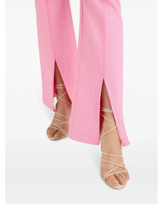 Cinq À Sept Pink Shanis High-Rise Panelled Jeans