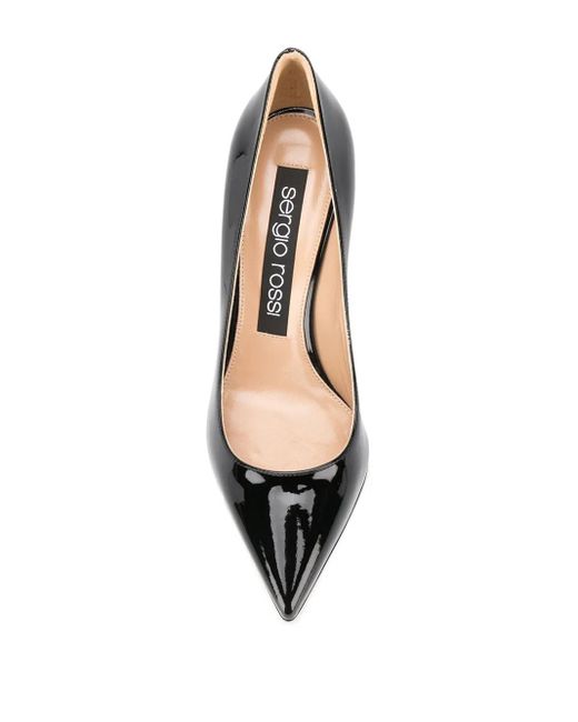 Sergio Rossi Black Vernice Pumps