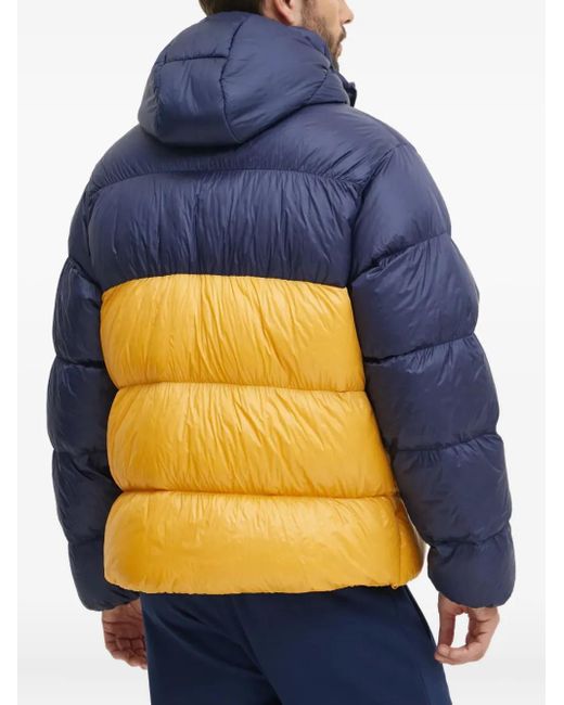 Adidas Blue Colour-Block Design Padded Jacket for men