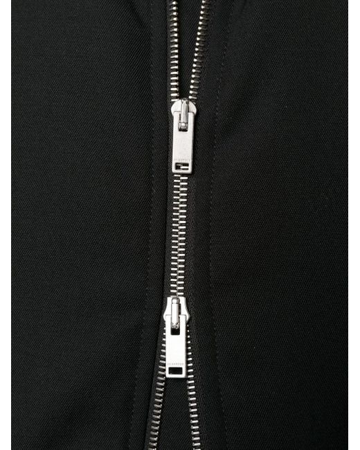 Jil Sander Black Wool Bomber Jacket for men