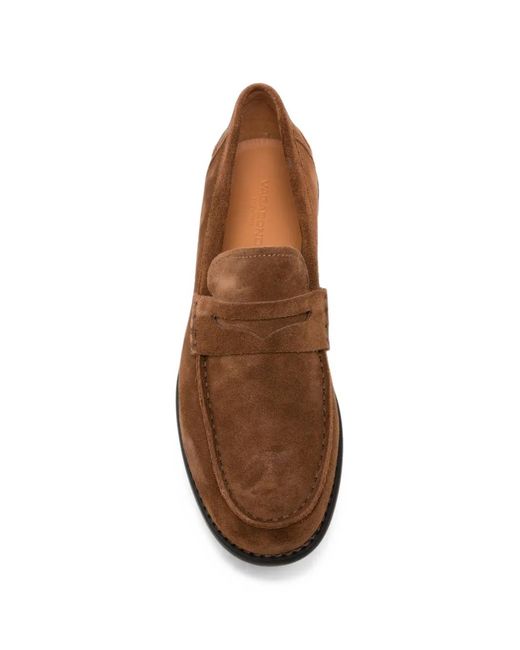 Vagabond Brown Steven Penny-Strap Loafers for men