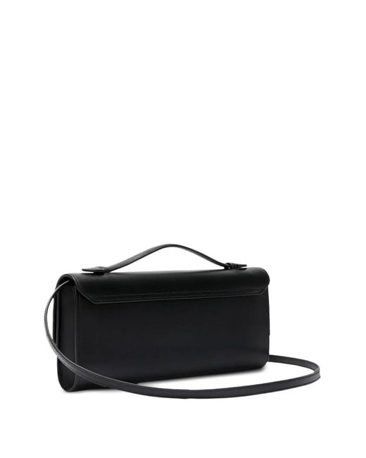 Furla Black Clara Leather Clutch Bag