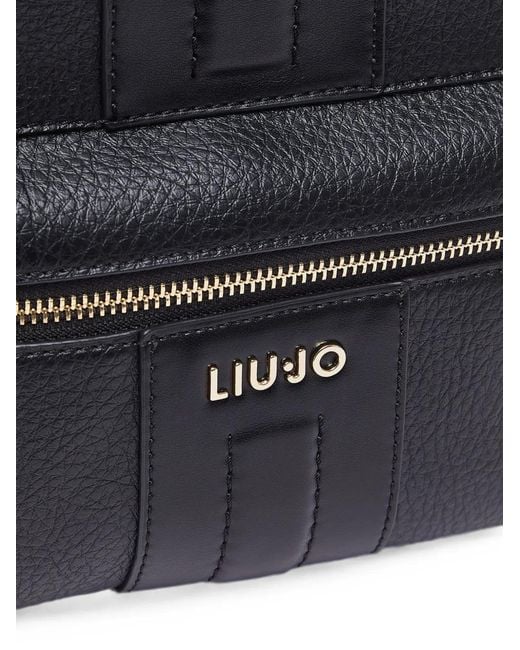 Liu Jo Blue Chain-Detail Backpack
