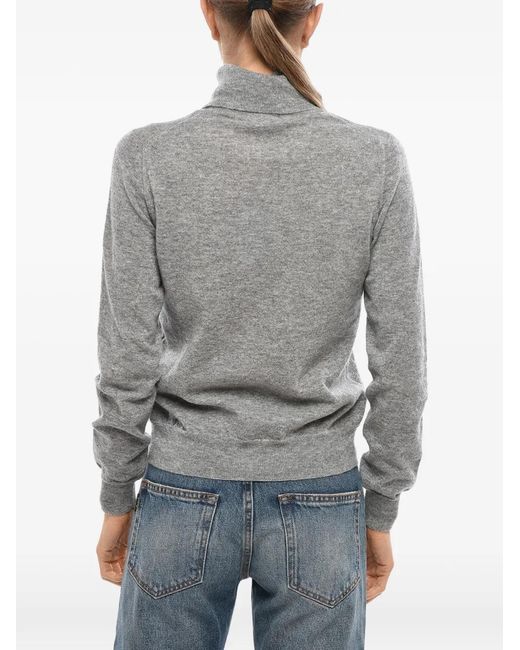 Malo Gray Turtleneck Sweater