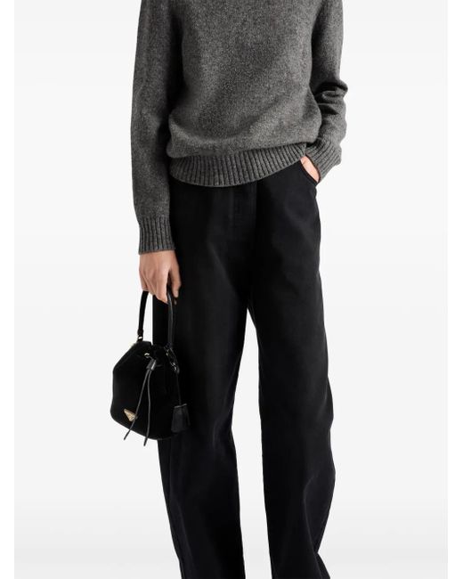 Prada Black Wide-Leg Jeans