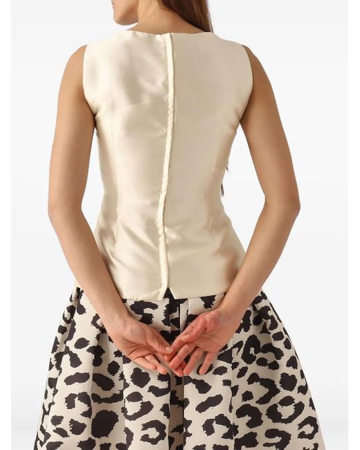 GIADA CURTI White Sleeveless Top