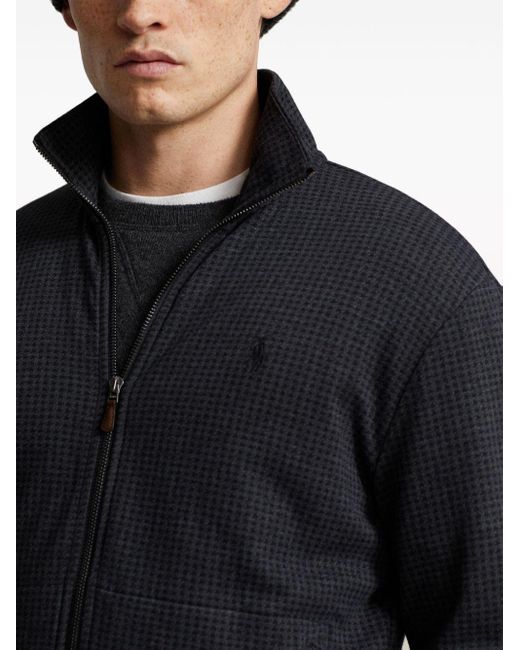 Polo Ralph Lauren Blue Zip-front Double-knit Cardigan for men