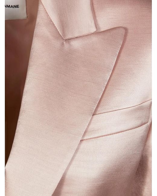 ANDAMANE Pink Bianca Buttoned Blazer