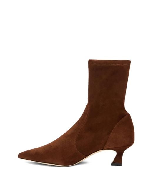 Stuart Weitzman Brown 50Mm Vinnie Boots