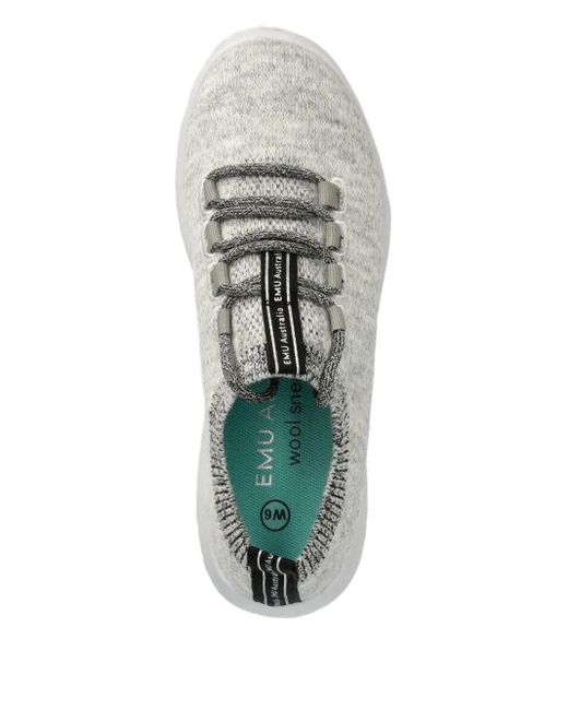 EMU Gray Heidelberg Wool-Knit Sneakers