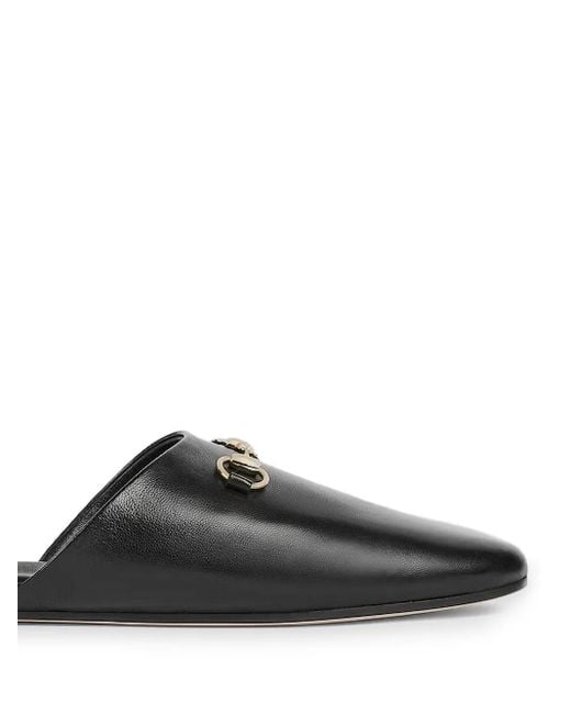 Gucci Black Horsebit Mules for men