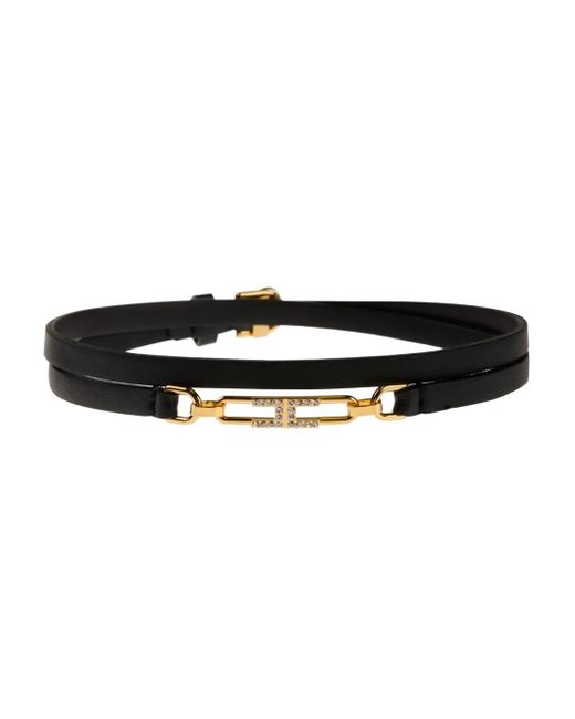 Collana Con Logo di Elisabetta Franchi in Black