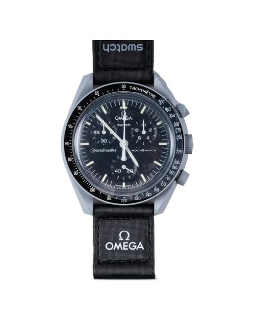 Swatch Black X Omega Mission To The Moon 47.30Mm Watch