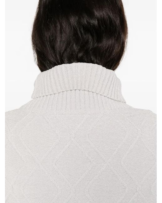 Rrd White Roll-Neck Sweater