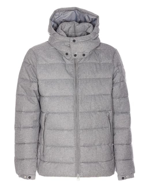Save The Duck Gray Zip Removable-Hood Jacket for men