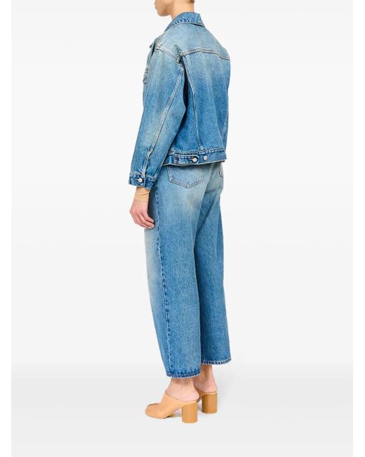 MM6 by Maison Margiela Blue Single-Stitch Denim Jacket