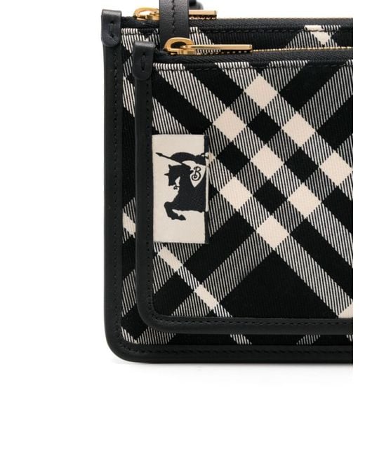 Burberry Black Checked Cross Body Bag