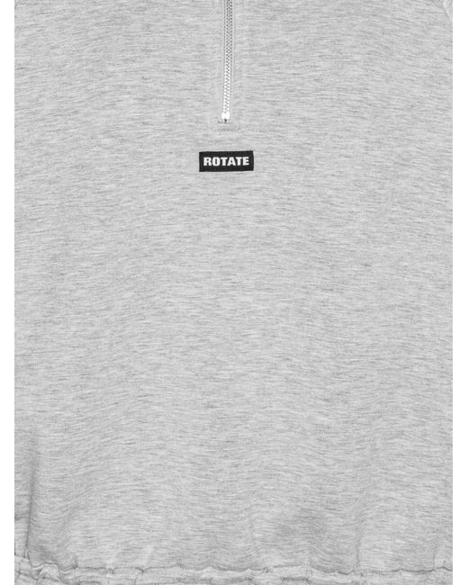 ROTATE BIRGER CHRISTENSEN White Sweat À Col Zippé
