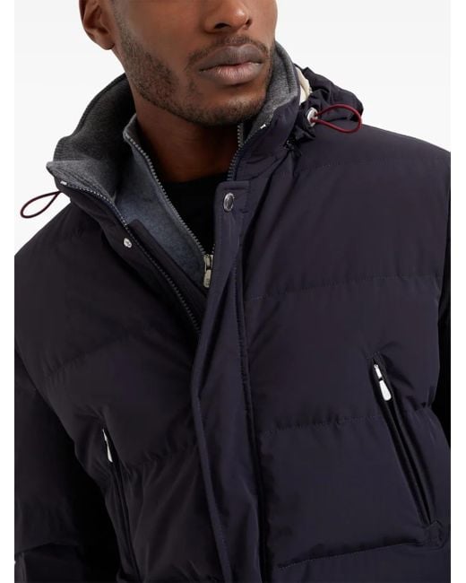 Brunello Cucinelli Blue Luxurious Puffer Jacket For for men