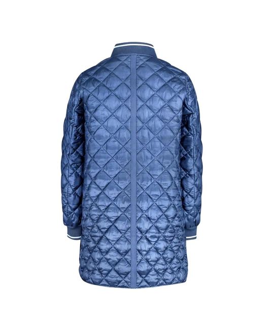 Betty Barclay Blue Quilted Longline Jacket