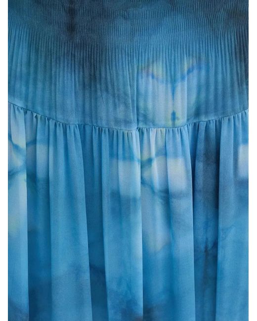 Falda midi plisada Sandro Ferrone de color Blue