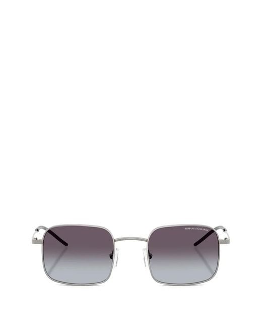 ARMANI EXCHANGE Metallic Square-Frame Sunglasses