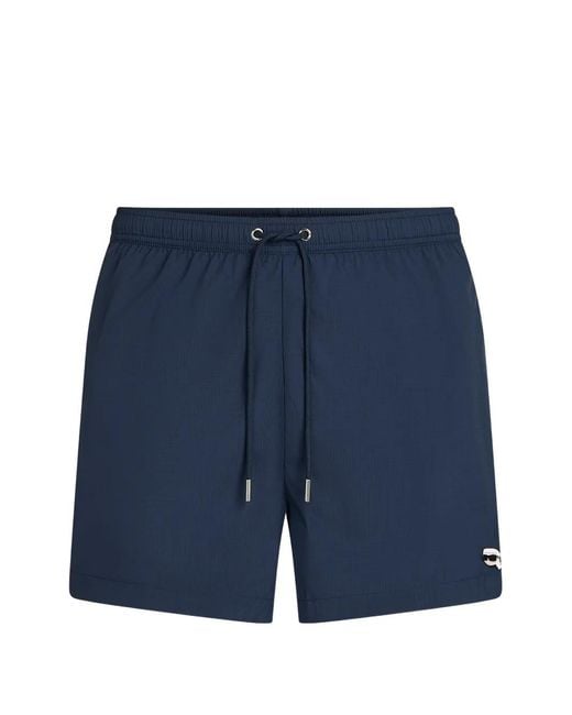 Karl Lagerfeld Blue Ikon Ripstop Short Boardshorts for men