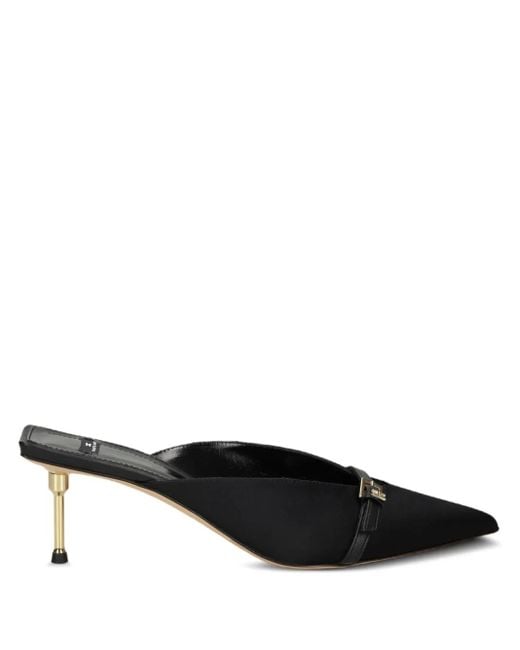 Elisabetta Franchi Black Pointed-Toe Mules