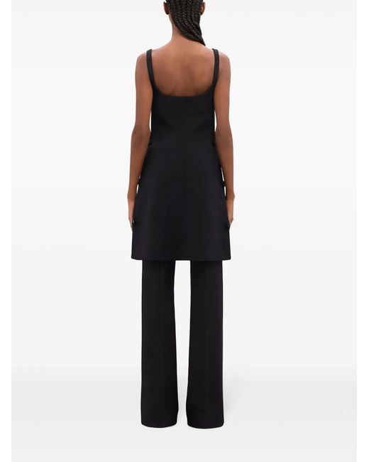 Courreges Black Multi-Strap Mini Dress
