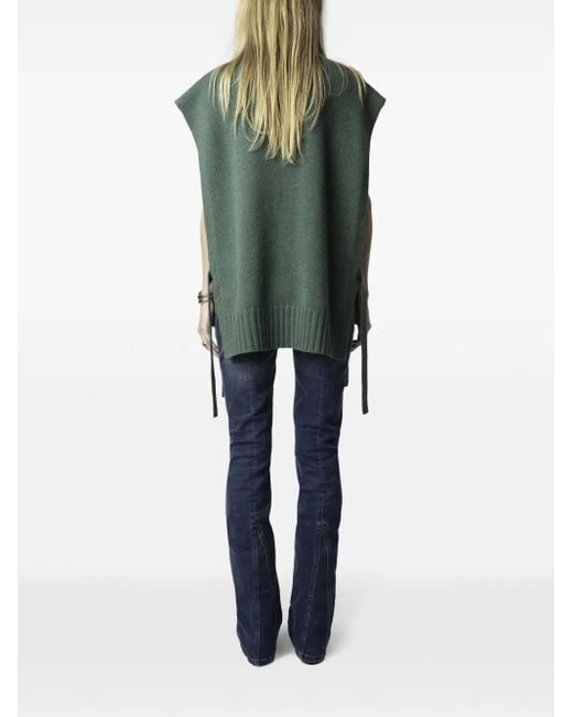 Zadig & Voltaire Green Maddy Vest