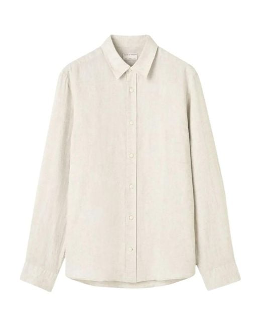 Tiger Of Sweden White Long-Sleeve Linen Shirt for men