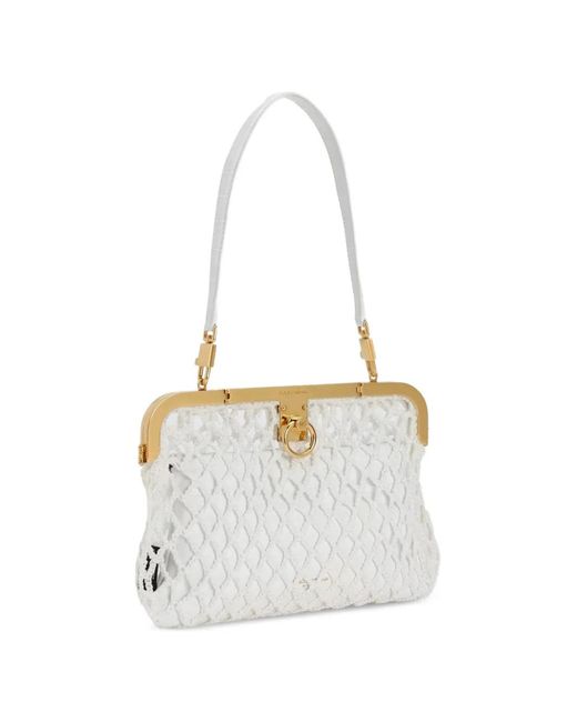 Dolce & Gabbana White Amanda Handbag