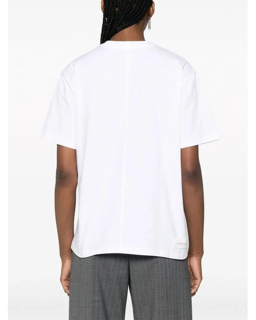 ARMARIUM White T-Shirt Mit Rundem Ausschnitt
