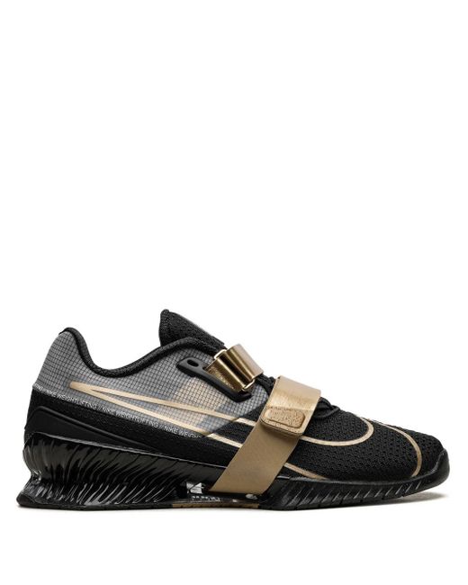 Nike Romaleos 4 "black/metallic Gold" Gewichtsheffen Schoenen voor heren