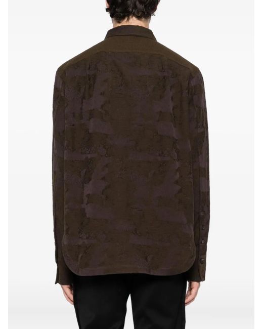 Ziggy Chen Brown Cotton Shirt for men