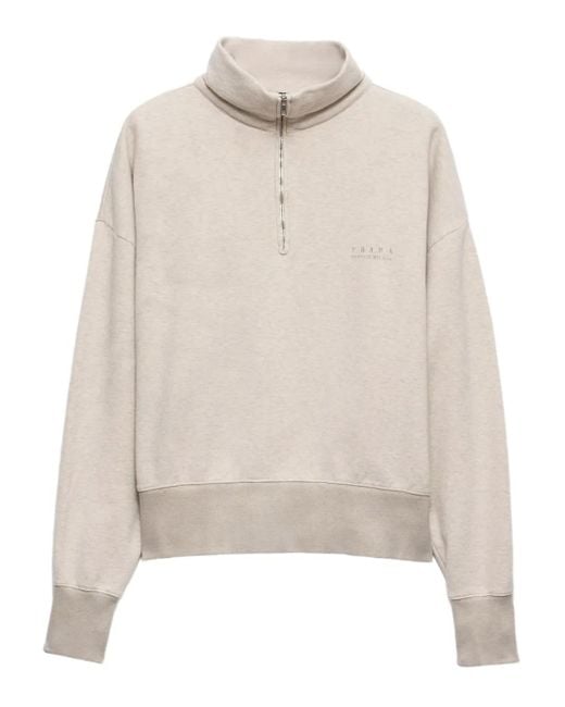 Prada Klassisches Poloshirt in White für Herren