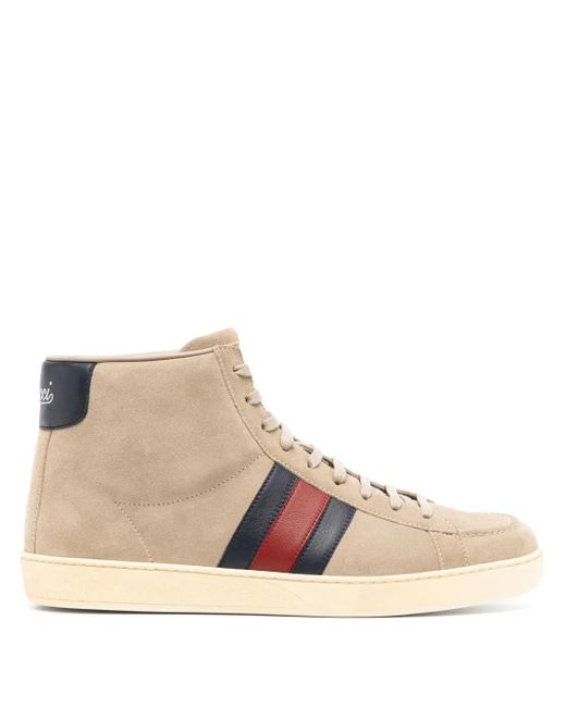 Gucci Natural Hi-Top Sneakers for men