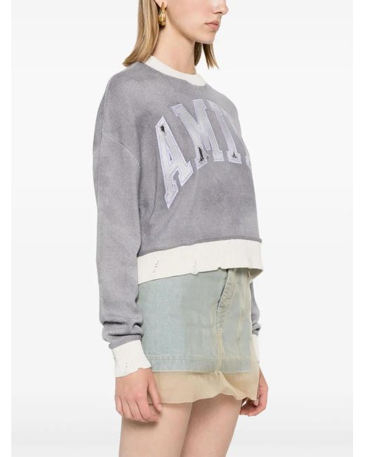 Amiri Gray Sweaters